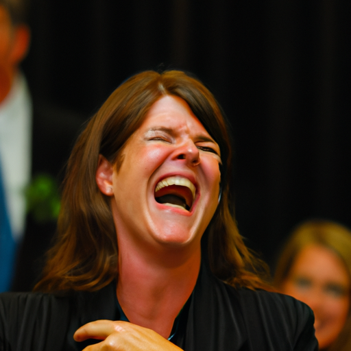 תמונה של חבר קהל צוחק מכל הלב במהלך הופעה של מנטליסט